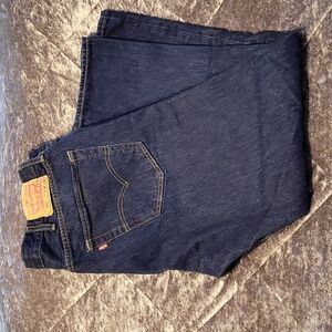 Levi's Men's Straight Jeans Dark Blue Denim